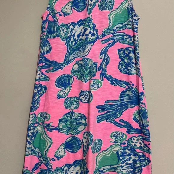 Lilly Pulitzer Pink and Blue Patterned Dress - Picture 3 of 7